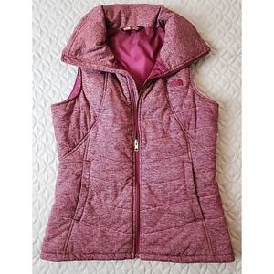 Women's The North Face Pseudio Quilted Vest M Purple Puffer Full Zip Outdoors